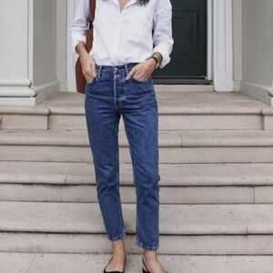 Everlane The Curvy 90s Cheeky Straight Jean button fly size 29 crop